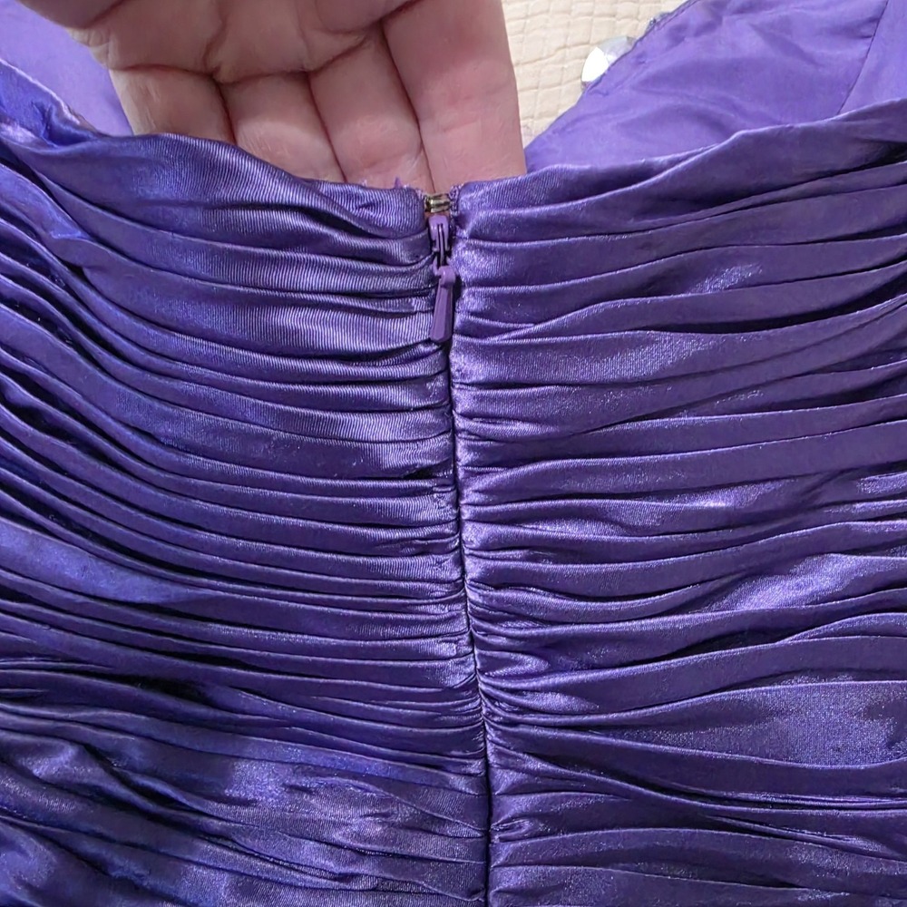 Sherri Hill Prom Cocktail Social Dress Size‎ 8 Jeweled Embellished Ruffles - Picture 10 of 16